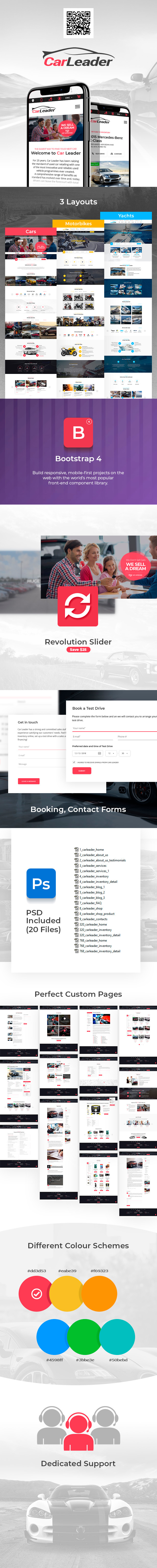 CarLeader - Car Dealer HTML website template - 2